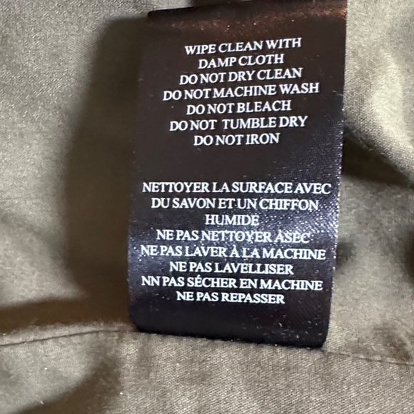 Blank NYC Backhanded Olive Green Suede Leather Moto Jacket - Medium - Picture 11 of 11